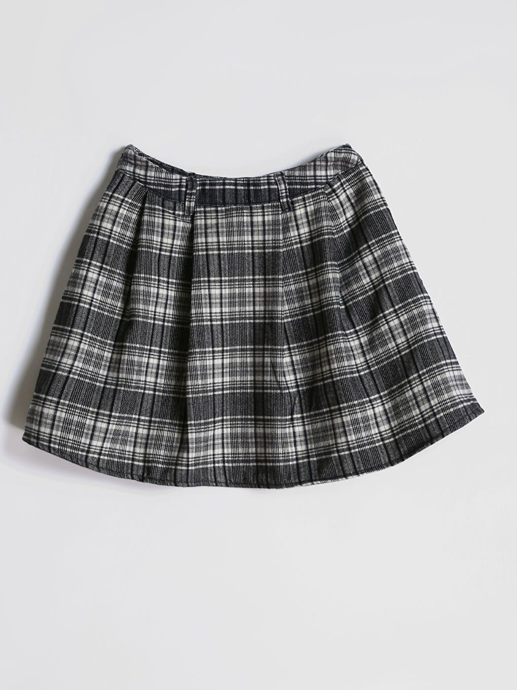 Plaid Patterned Girl Skirt-1