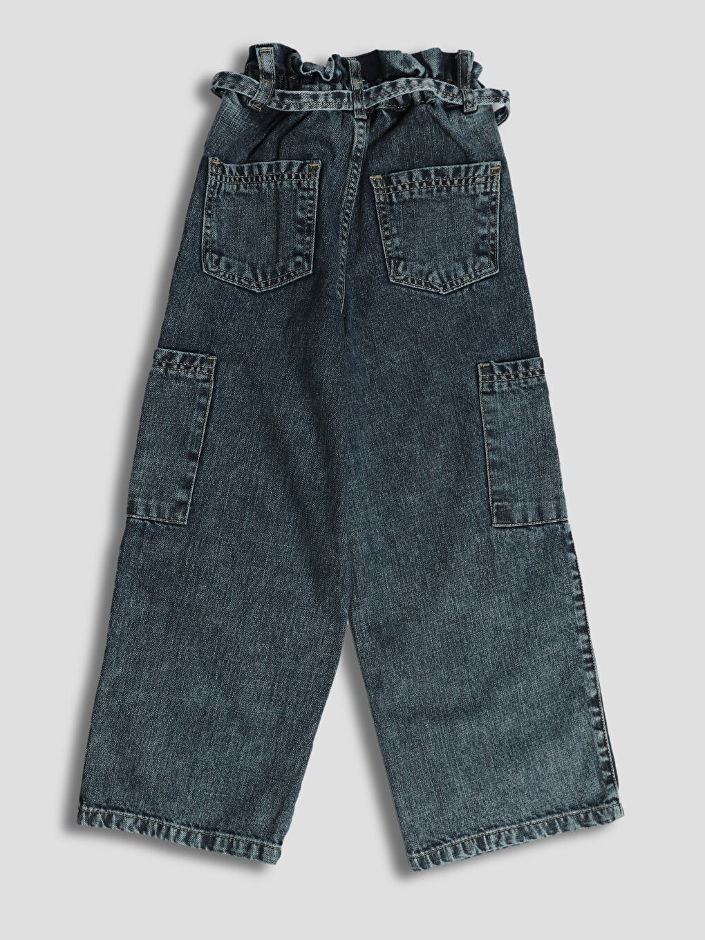 Elasticated Waist Girls' Jeans-1