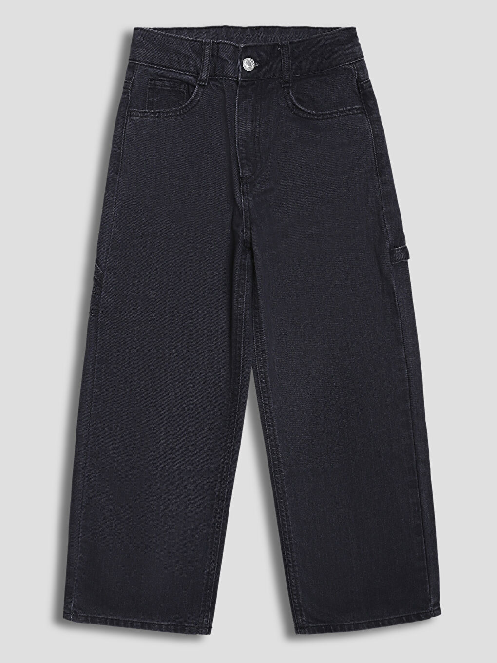 جينز بناتي واسع الأرجل