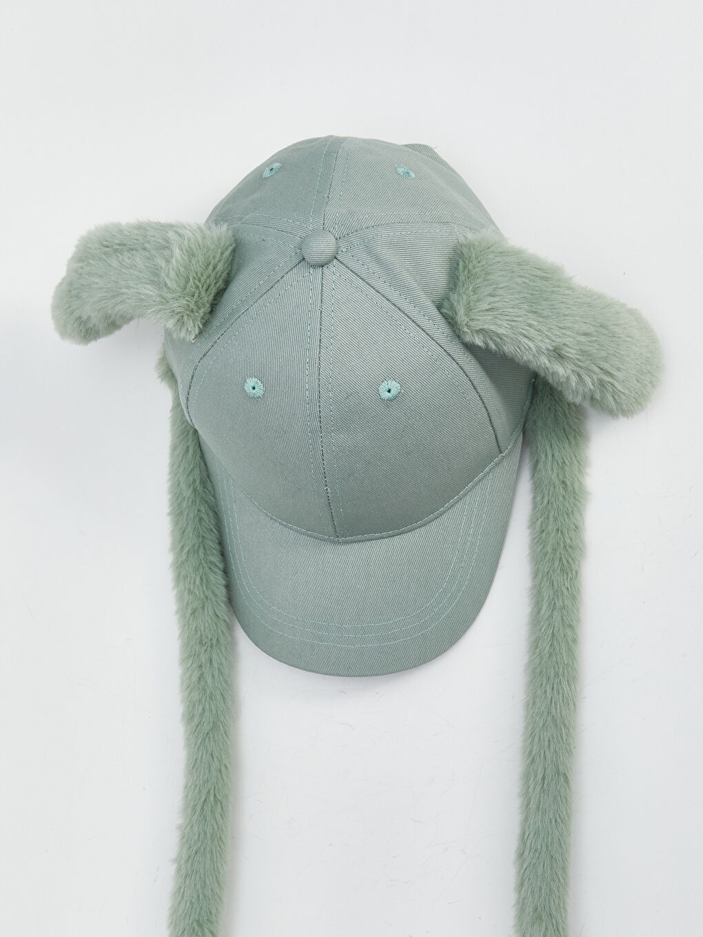 Yeşil Hareketli Pelüş Erkek Kep Şapka-1