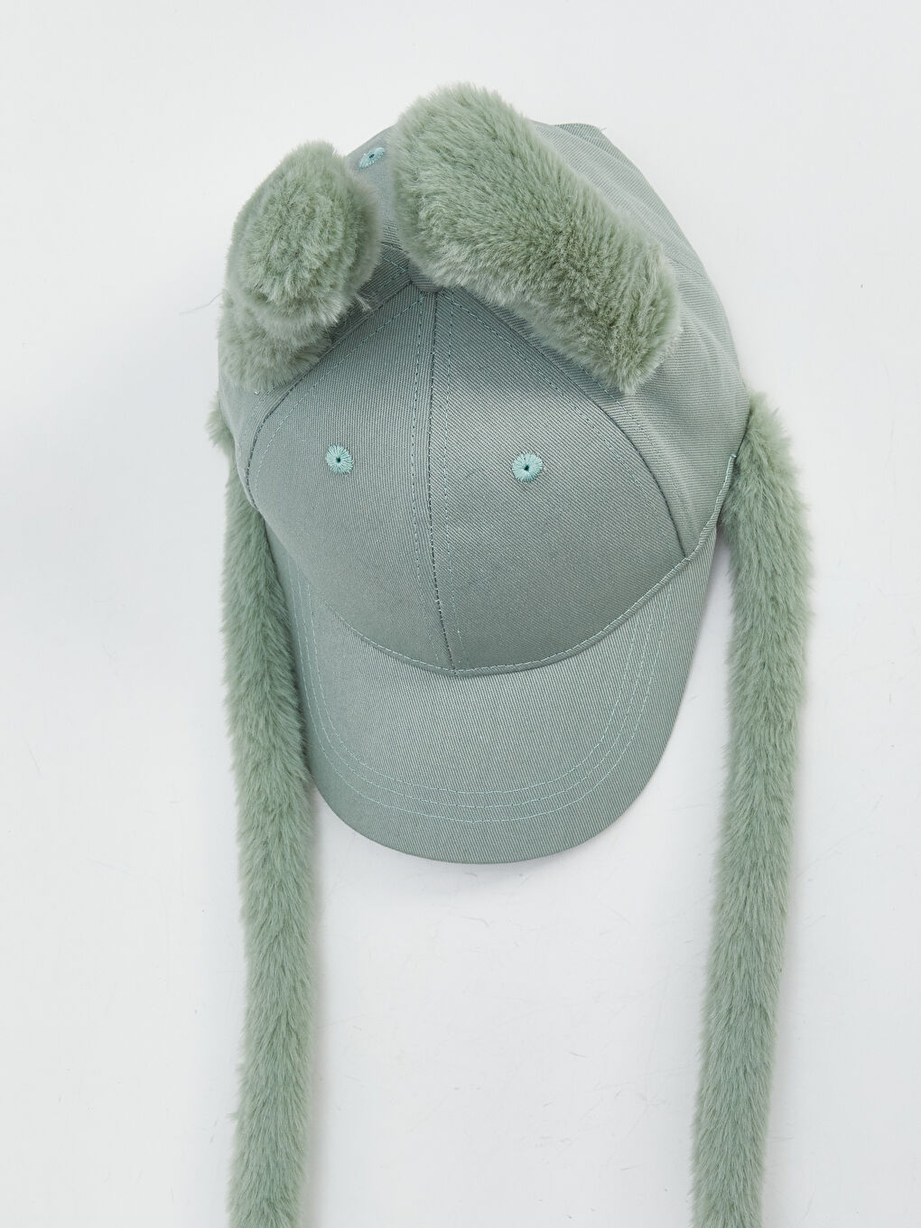 Yeşil Hareketli Pelüş Erkek Kep Şapka-2