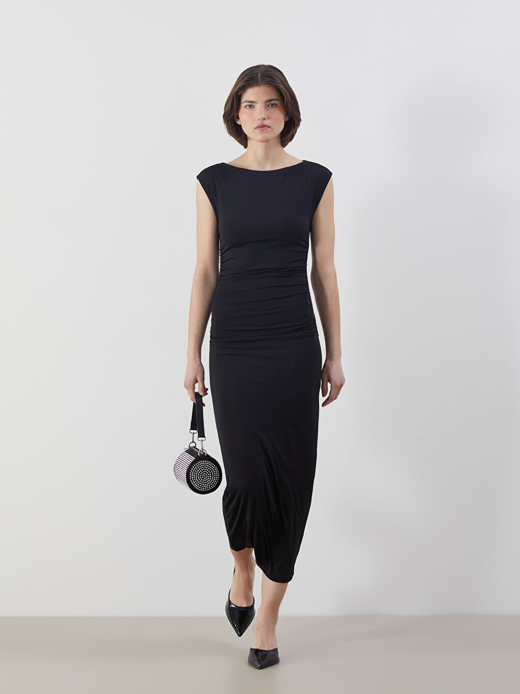 LCW Vision Woman BLACK Dress -W5BQ55Z8-CVL