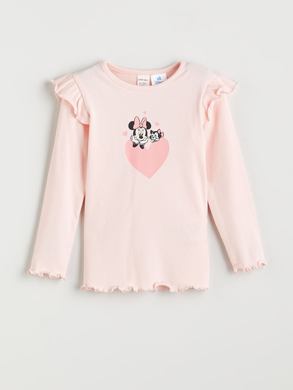 LCW baby Crew Neck Minnie Mouse Printed Baby Girls' Pyjama Set -W5BQ68Z1-FRA