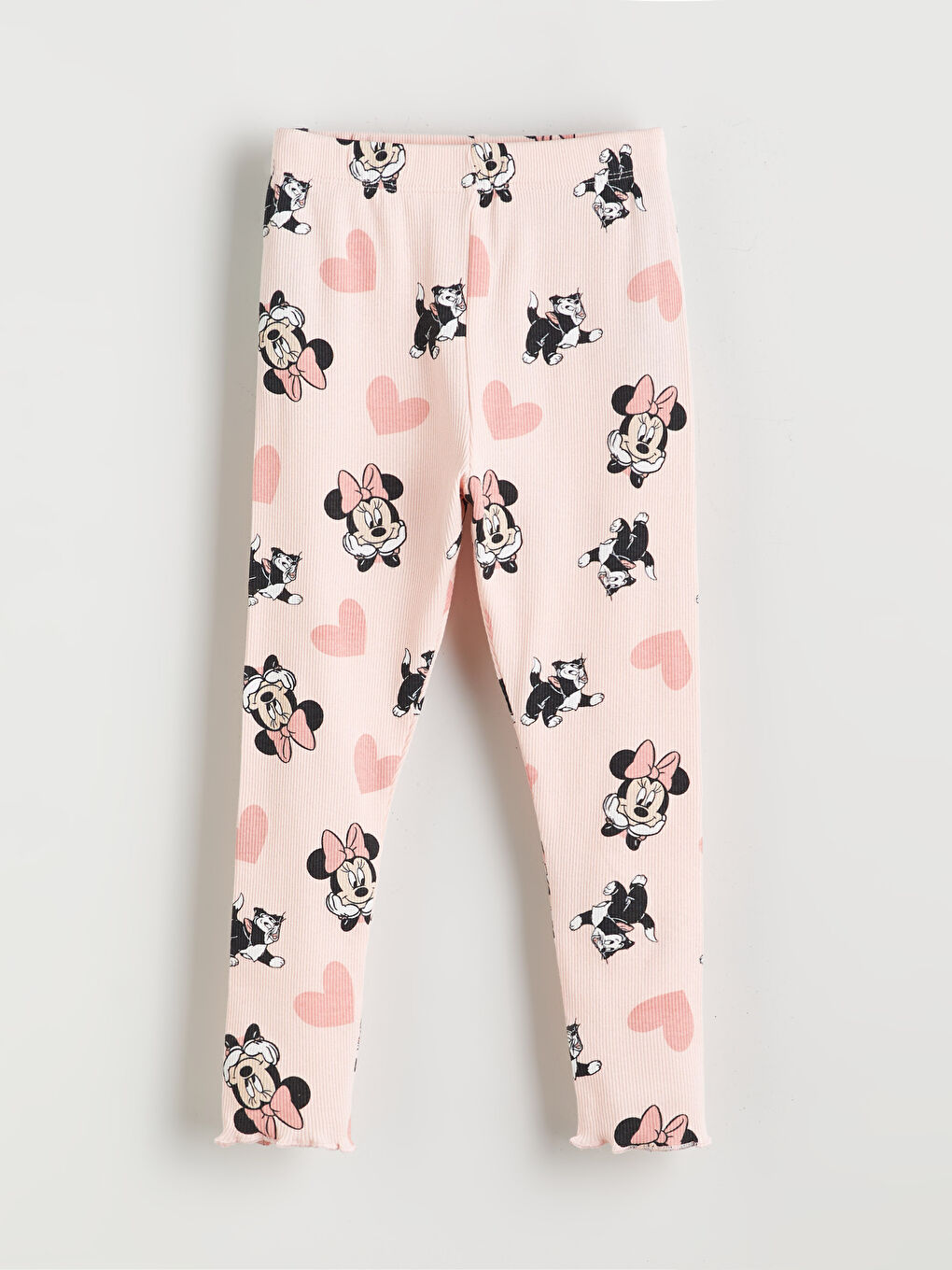 LCW baby Crew Neck Minnie Mouse Printed Baby Girls' Pyjama Set -W5BQ68Z1-FRA