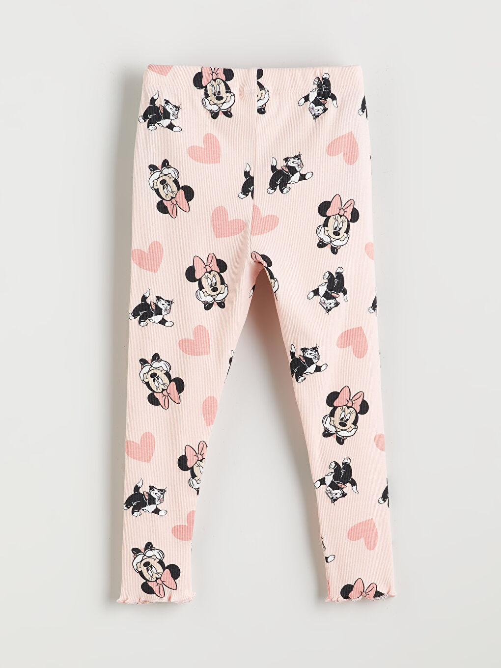 LCW baby Crew Neck Minnie Mouse Printed Baby Girls' Pyjama Set -W5BQ68Z1-FRA