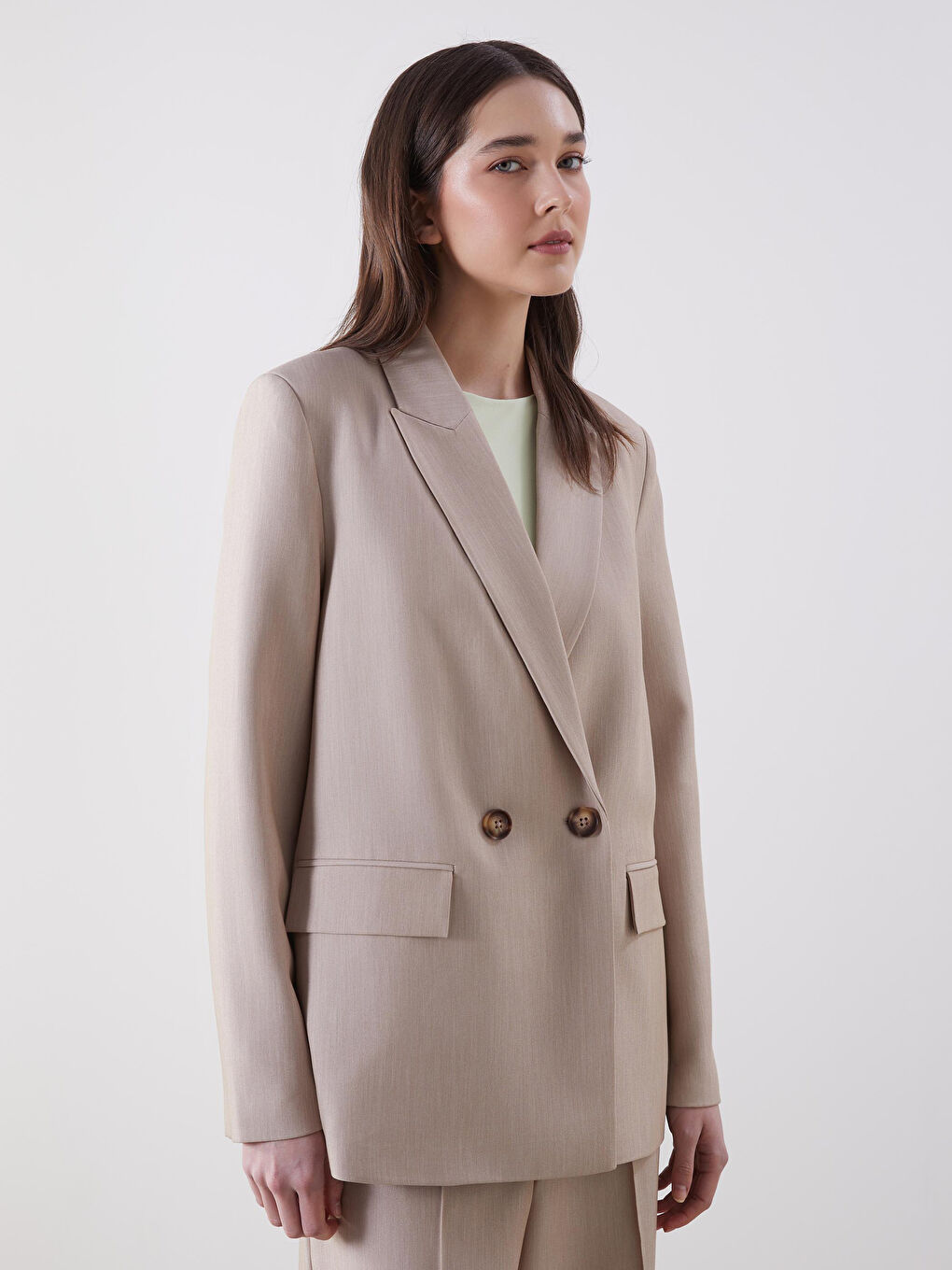 LCW Vision Women's Blazer Jacket -W5BQ73Z8-CR8