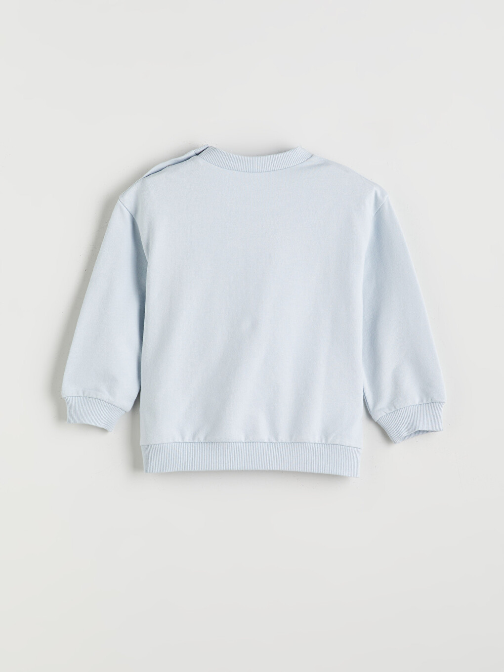 Mavi Minnie Mouse Baskılı Kız Bebek Sweatshirt-1