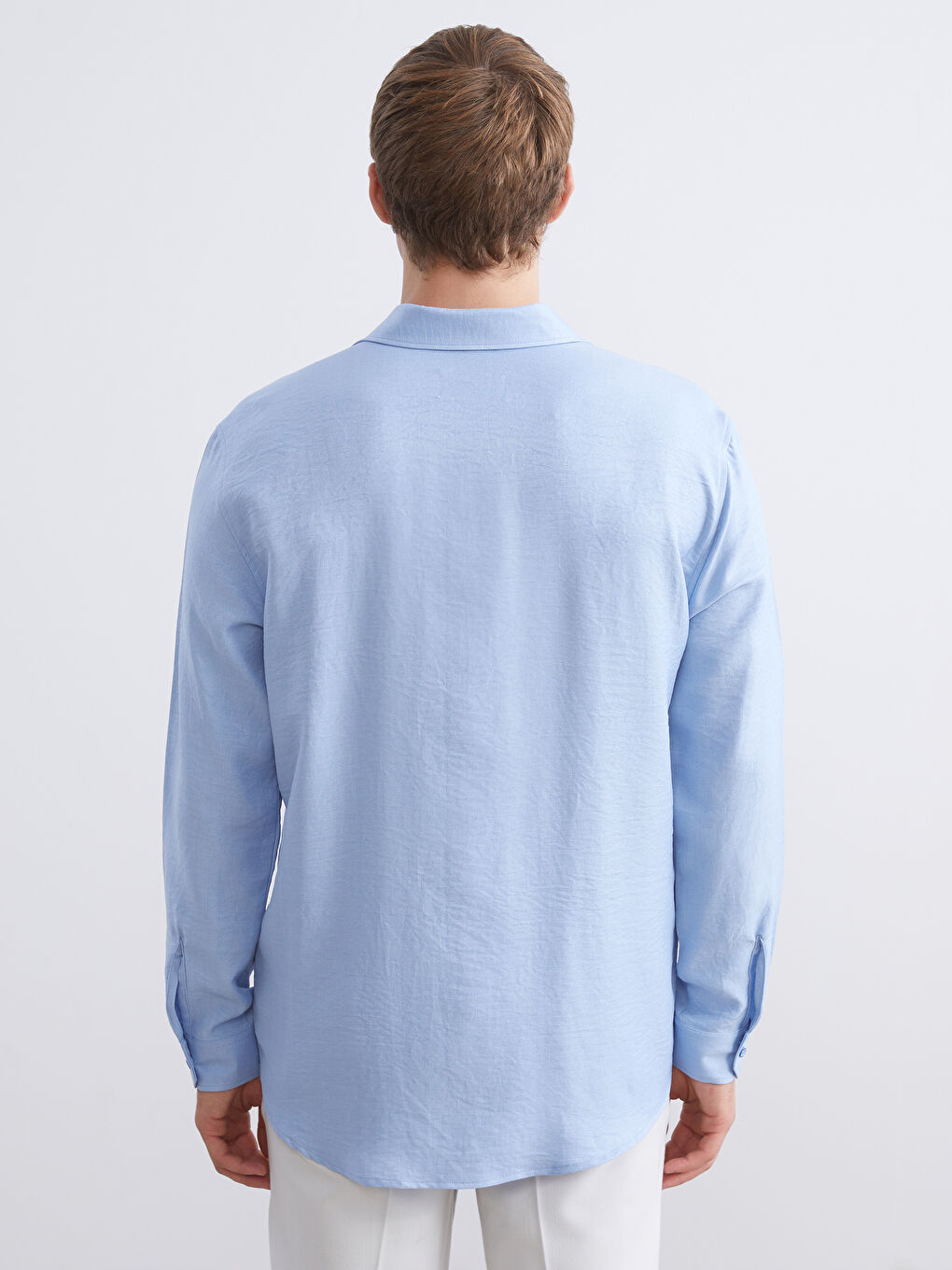Chemise à Manches Longues Coupe Régulière pour Hommes-7