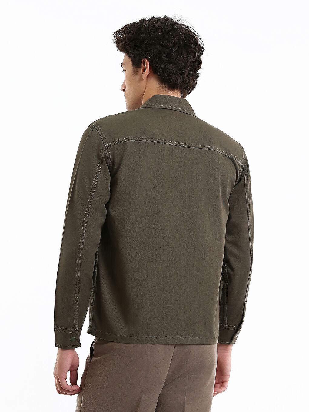 Surchemise Coupe Décontractée pour Hommes-8