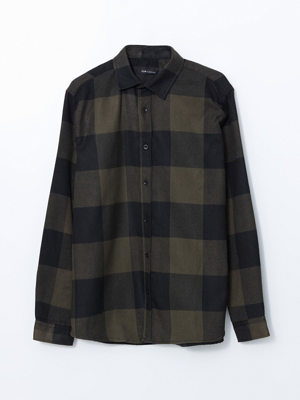 Regular Fit Flannel Plaid Men's Shirt -W5BR36Z8-LKX