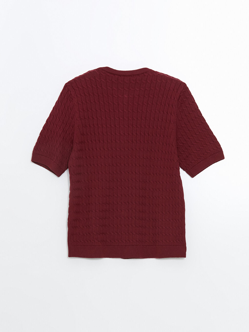 Cardigan en Tricot à Motifs Col Rond à Manches Longues pour Femmes-5