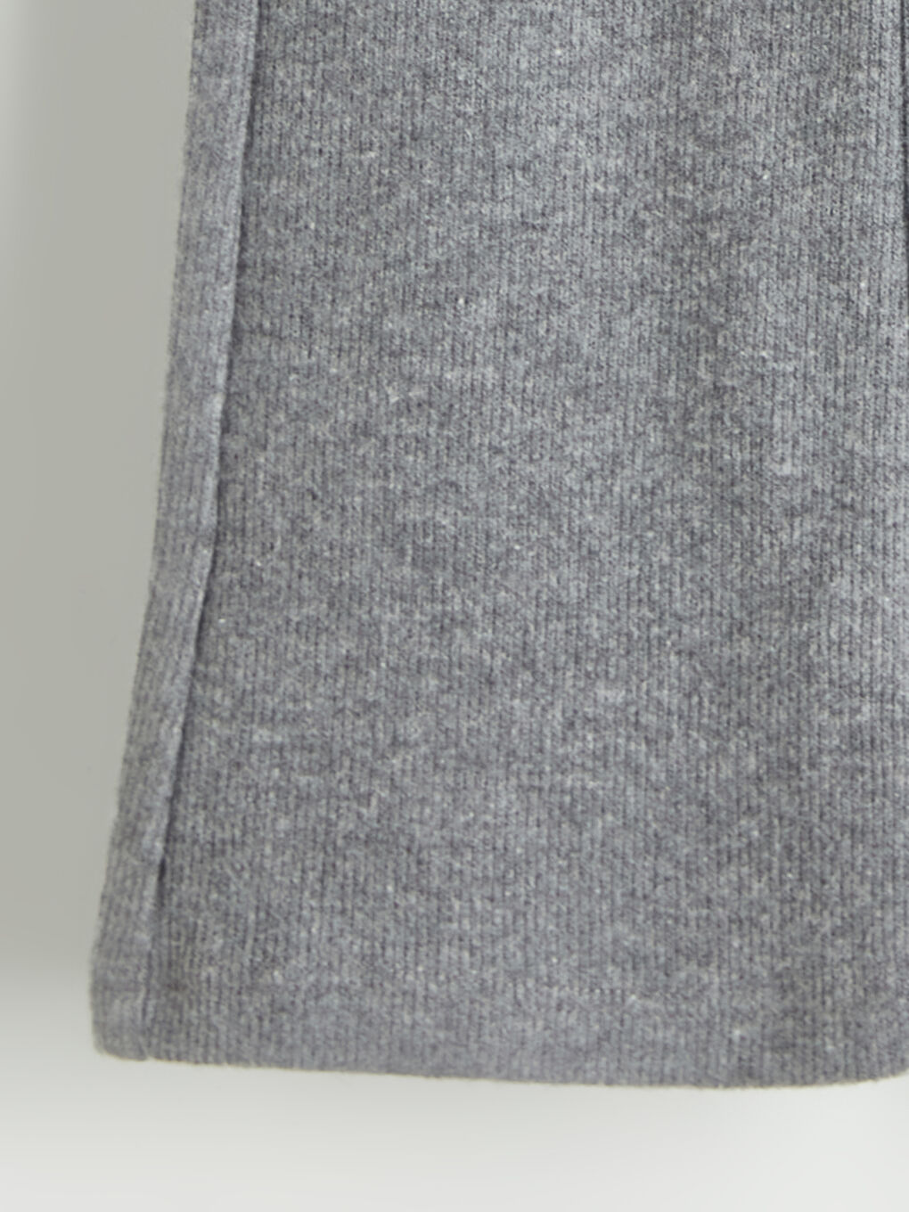 Antrasit Beli Lastikli İspanyol Paça Kız Çocuk Tayt-1