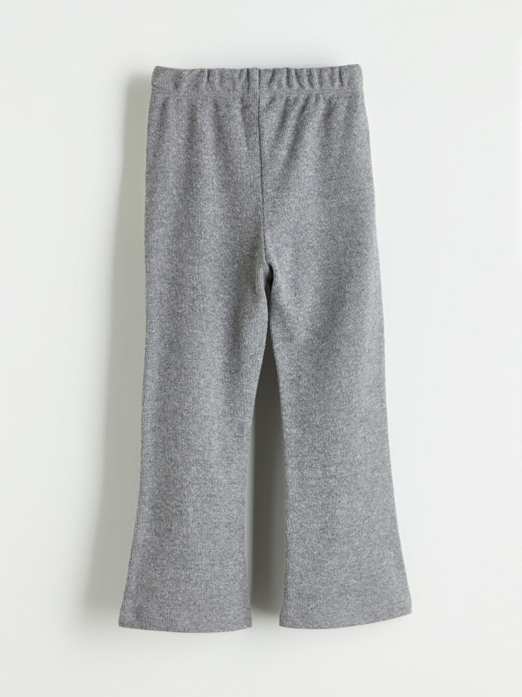 Antrasit Beli Lastikli İspanyol Paça Kız Çocuk Tayt-2