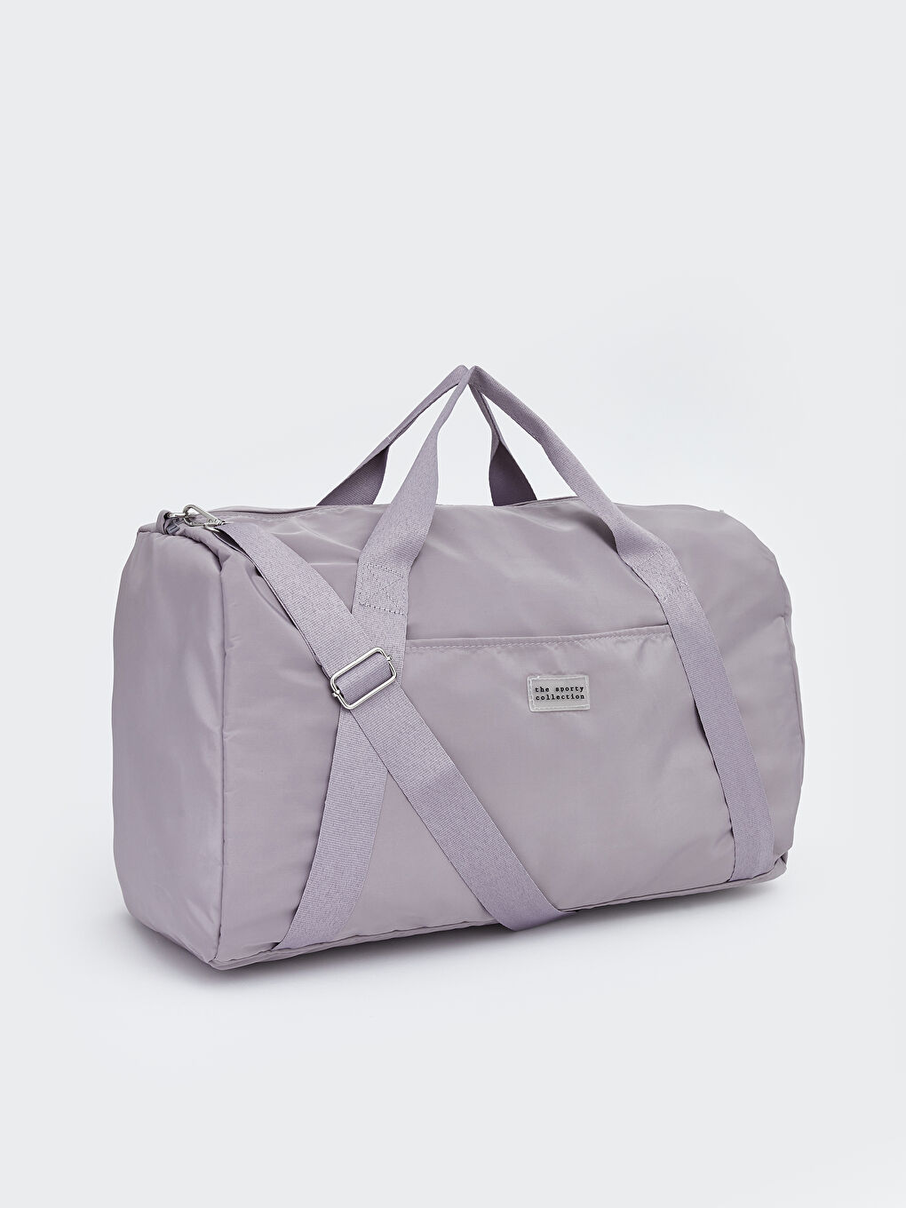 Lila Baskılı Kadın Spor Çantası-1