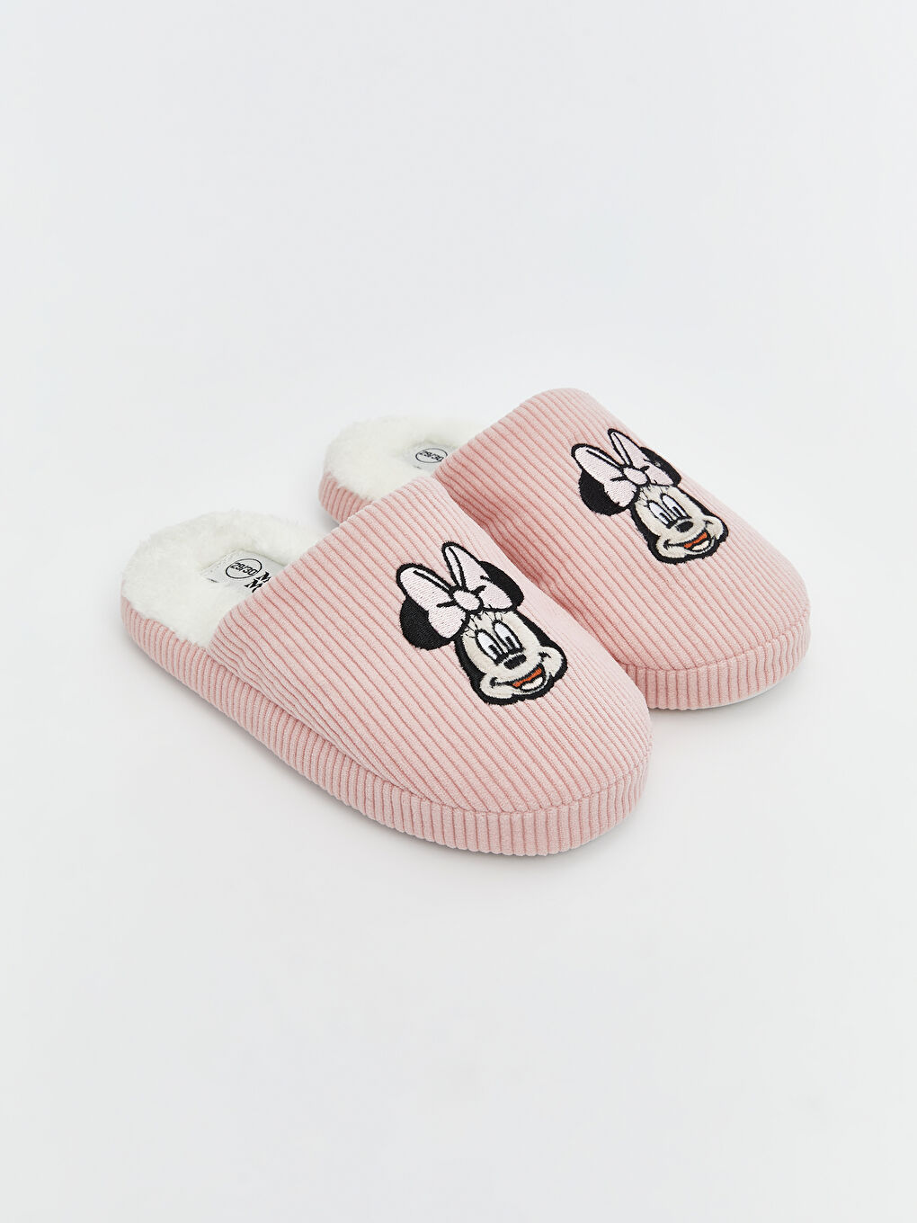 Minnie Mouse Embroidered Baby Girls' Home Slippers