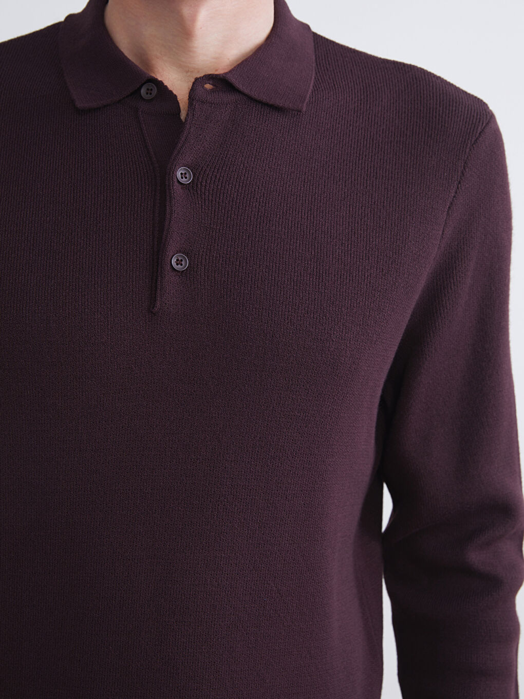 LCWAIKIKI Classic Polo Neck Long Sleeve Men's Knitwear Sweater -W5BR75Z8-CZT