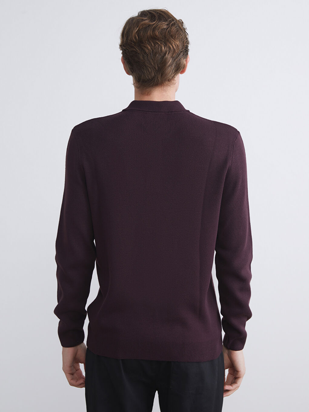 LCWAIKIKI Classic Polo Neck Long Sleeve Men's Knitwear Sweater -W5BR75Z8-CZT