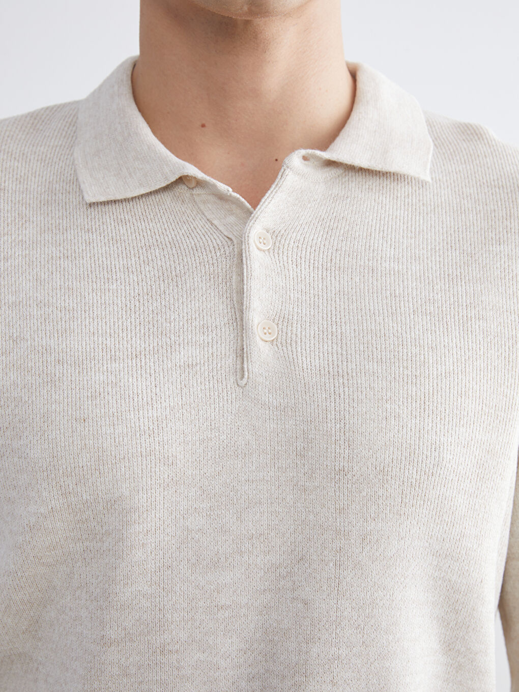 سویتری تریکۆ یاخەی پۆڵۆ قۆڵ درێژ بۆ پیاوان-2