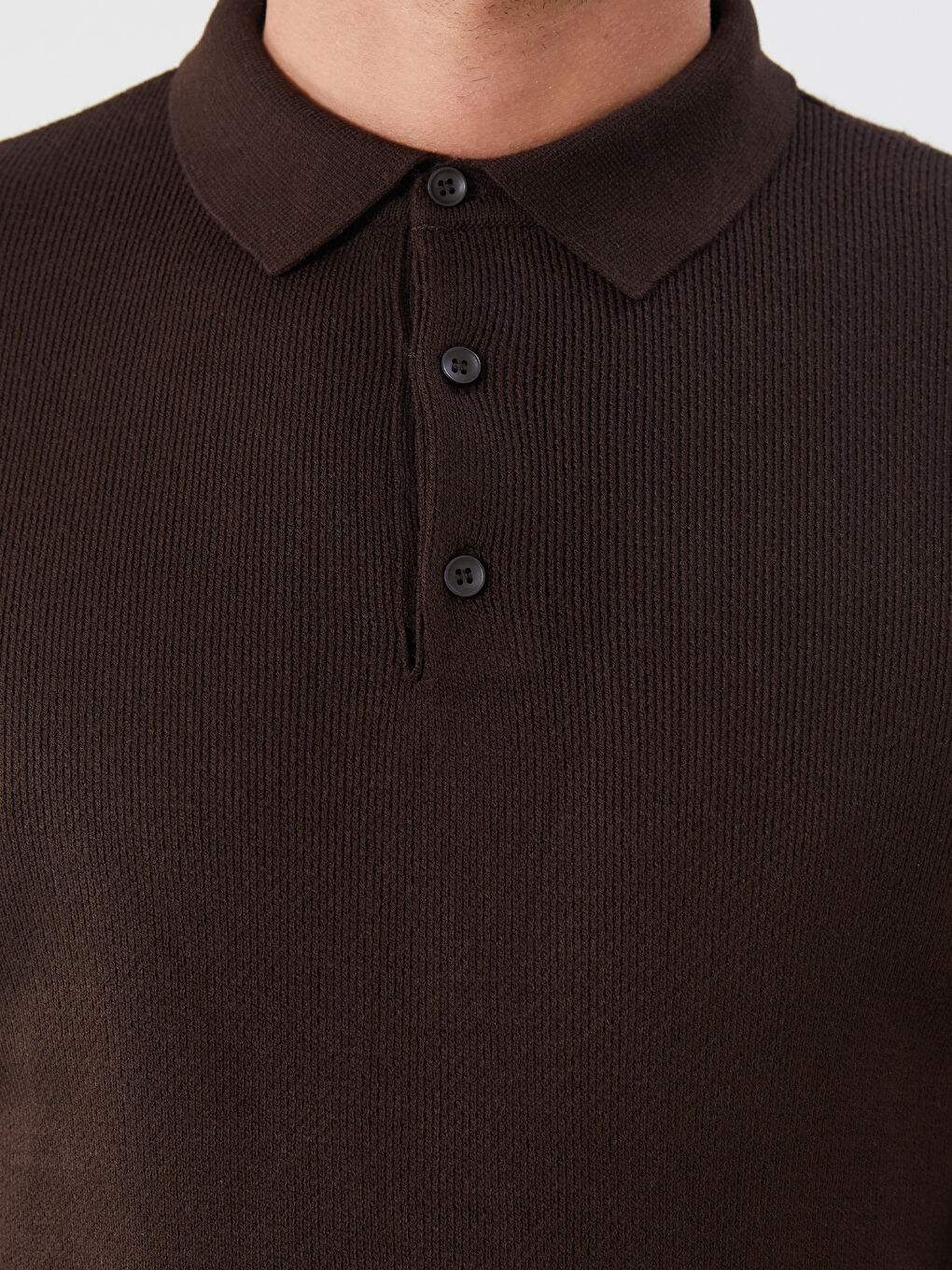 LCWAIKIKI Classic Polo Neck Long Sleeve Men's Knitwear Sweater -W5BR75Z8-HHJ