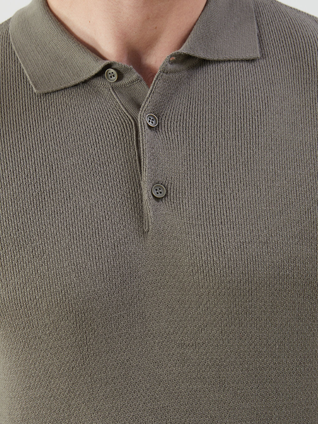 LCWAIKIKI Classic Polo Neck Long Sleeve Men's Knitwear Sweater -W5BR75Z8-R1D