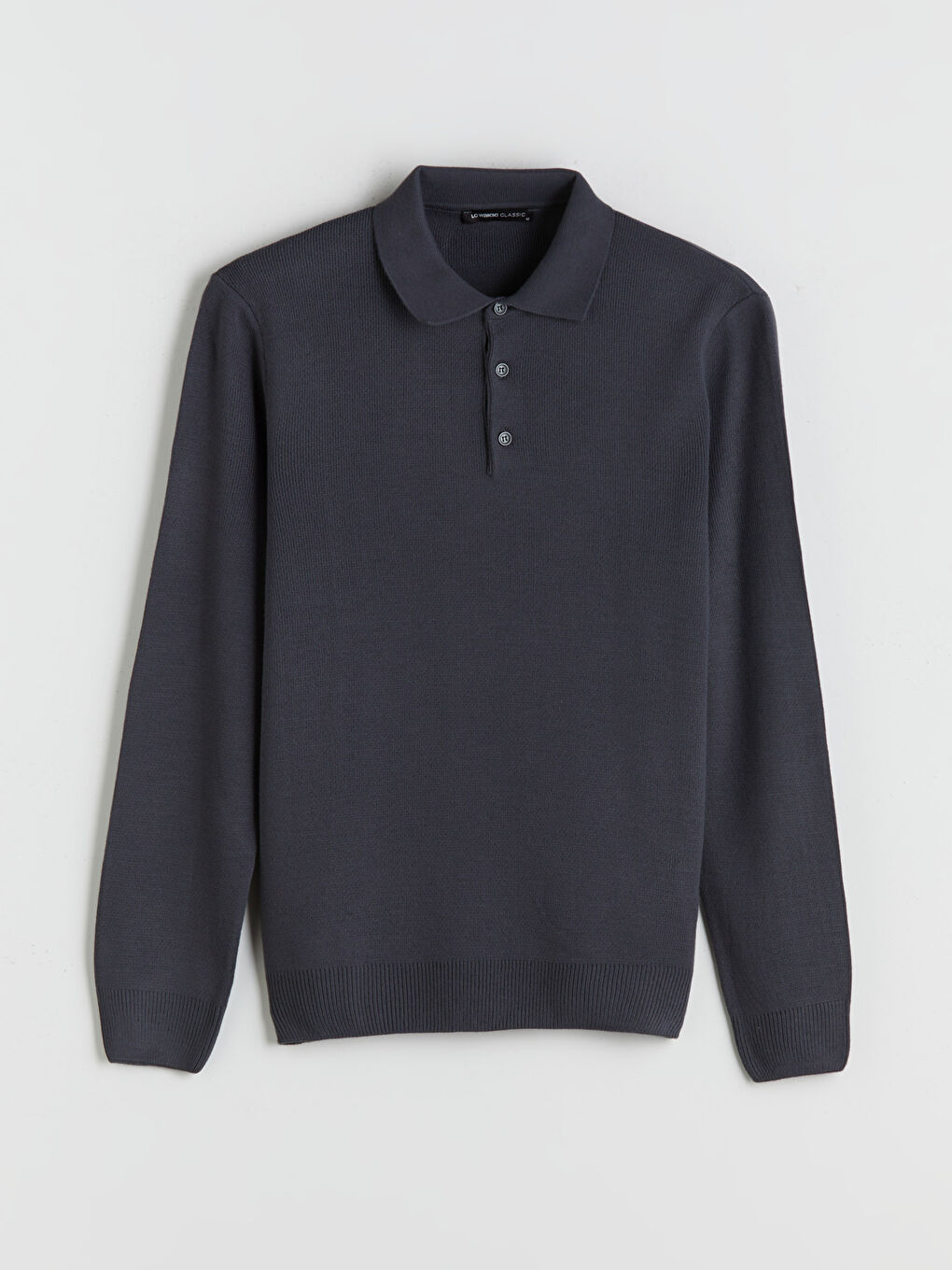 LCWAIKIKI Classic Polo Neck Long Sleeve Men's Knitwear Sweater -W5BR75Z8-HGG