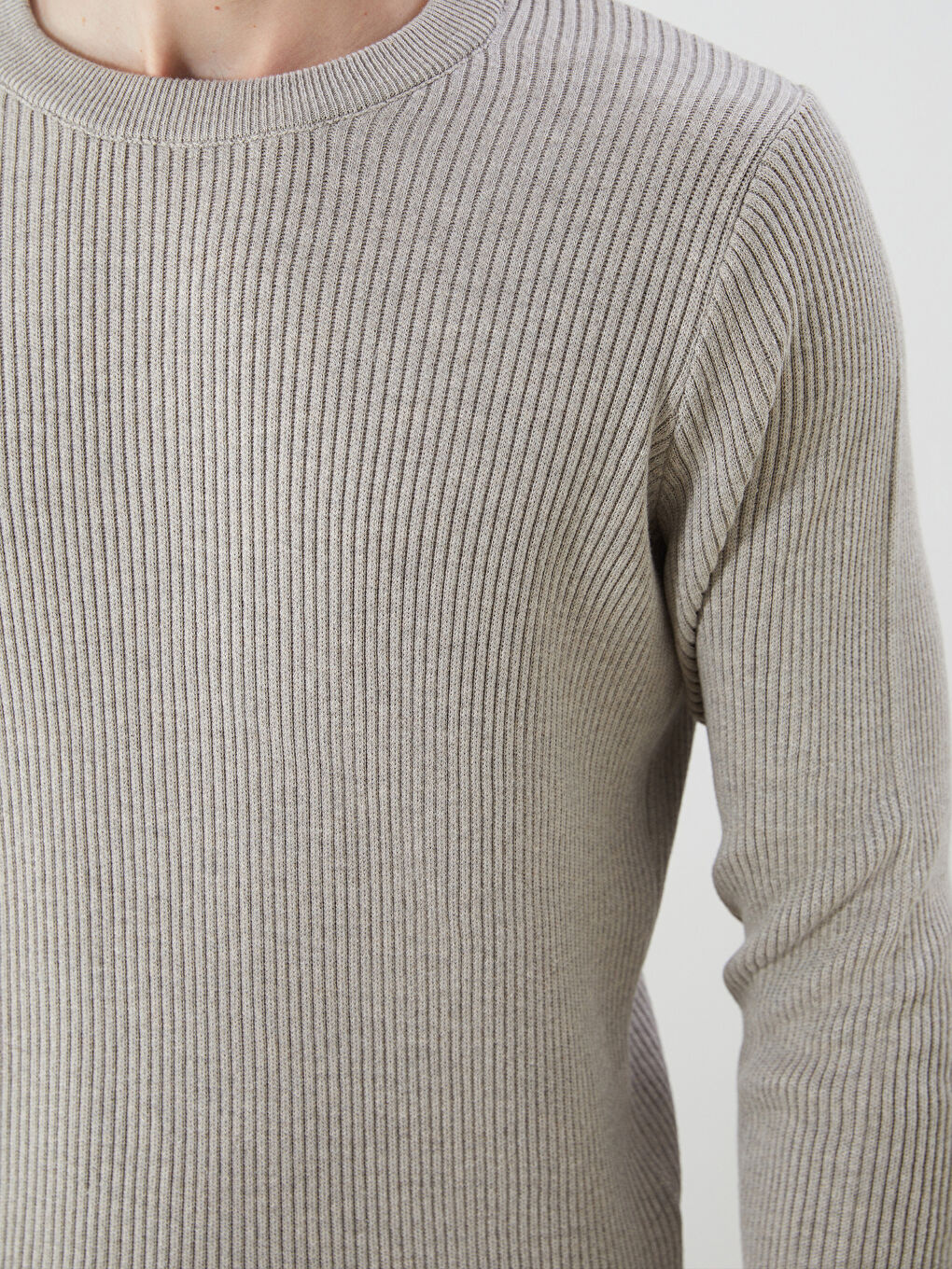 SOUTHBLUE Crew Neck Long Sleeve Men's Tricot Sweater -W5BR77Z8-L8T