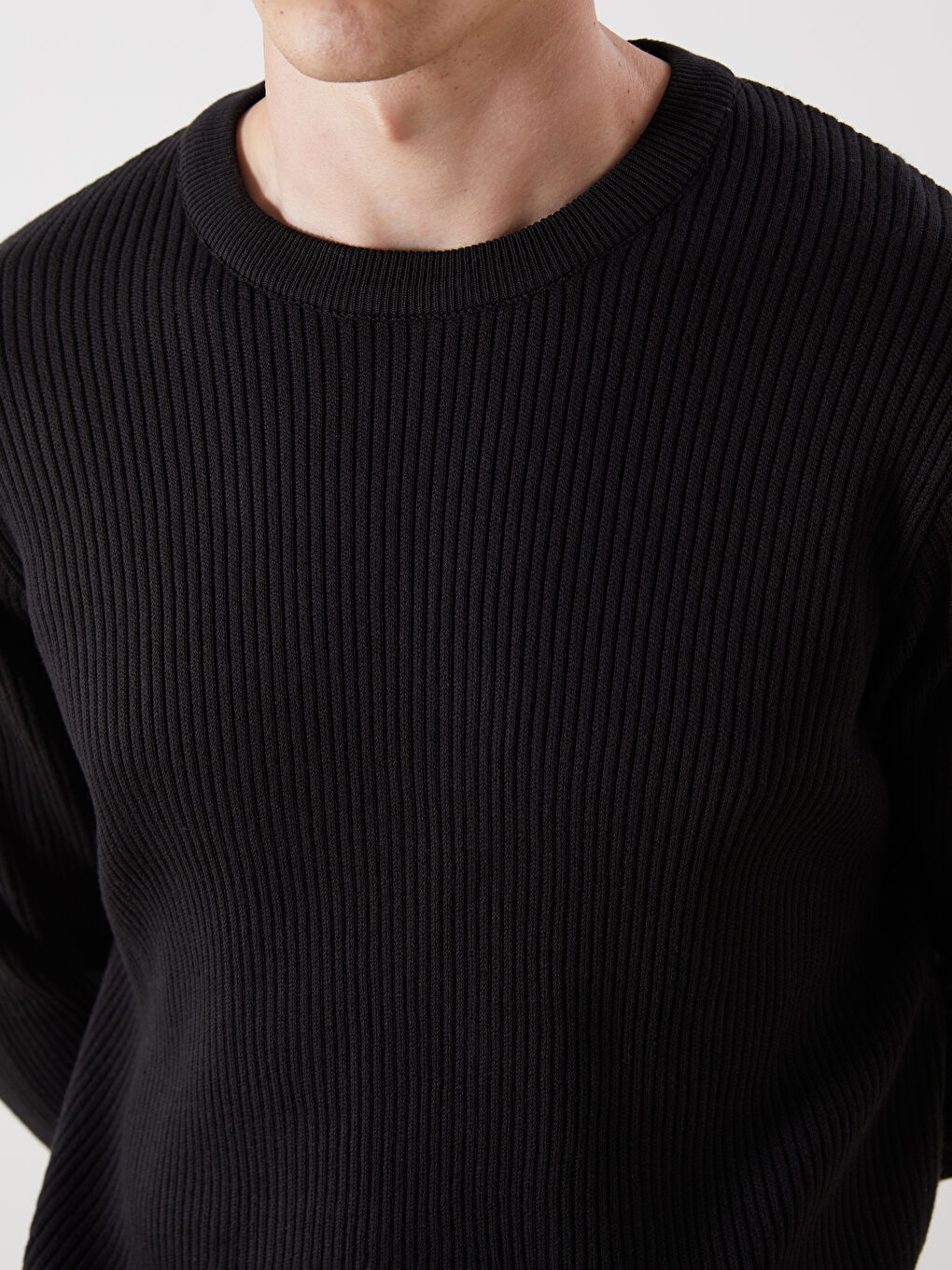 SOUTHBLUE Crew Neck Long Sleeve Men's Tricot Sweater -W5BR77Z8-CVL