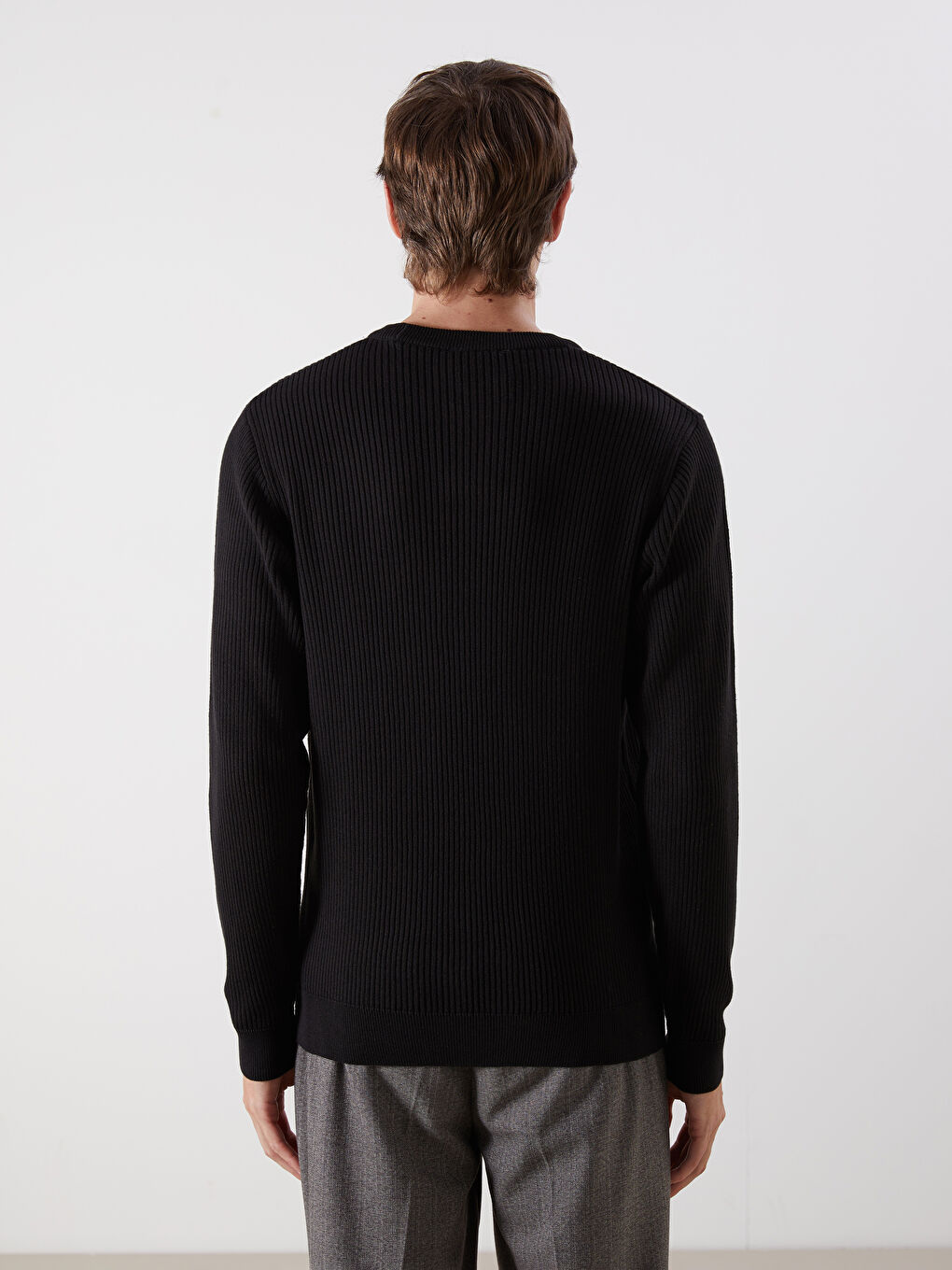 SOUTHBLUE Crew Neck Long Sleeve Men's Tricot Sweater -W5BR77Z8-CVL