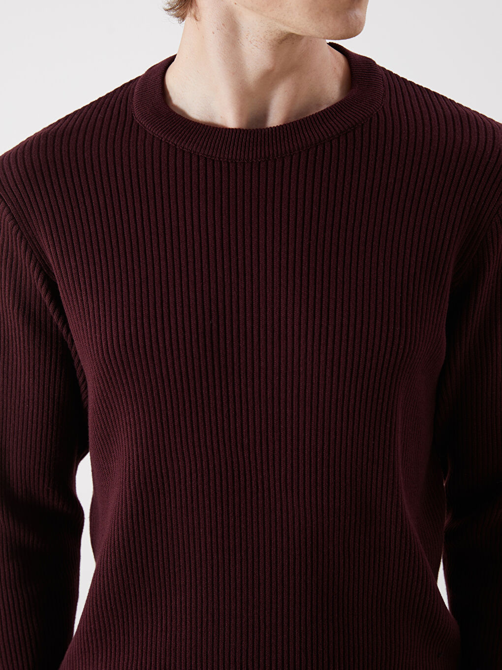 SOUTHBLUE Crew Neck Long Sleeve Men's Tricot Sweater -W5BR77Z8-J0S