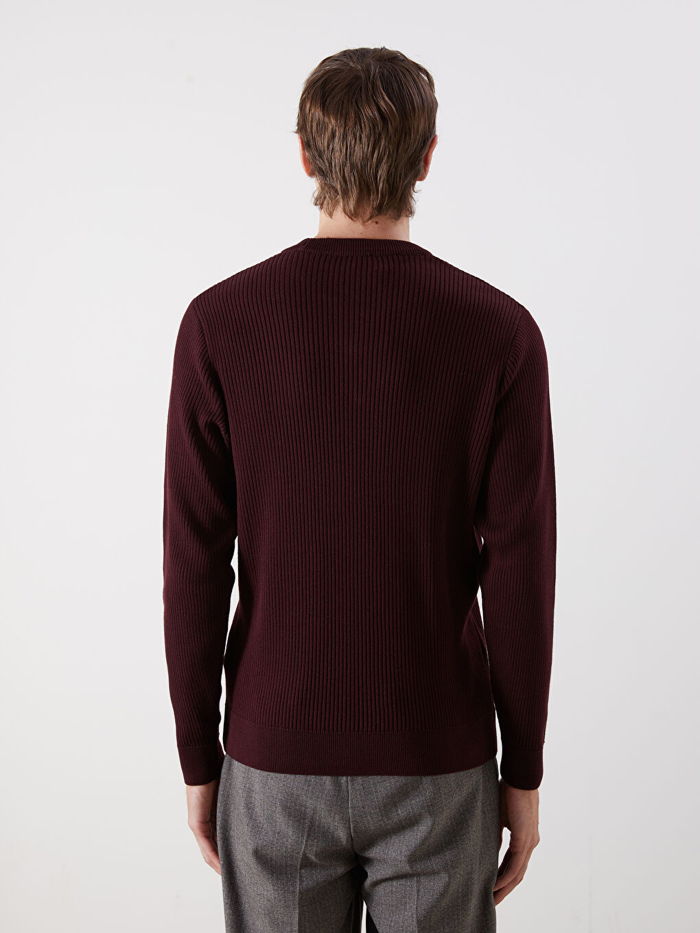 SOUTHBLUE Crew Neck Long Sleeve Men's Tricot Sweater -W5BR77Z8-J0S