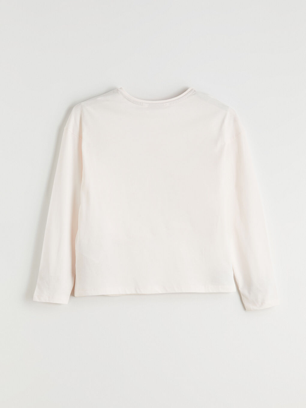 Pembe Bisiklet Yaka Çiçekli Kadın Pijama Üstü-1