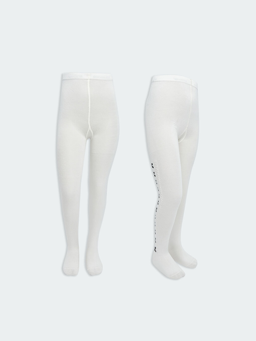 Patterned Girls' Tights 2 Pack