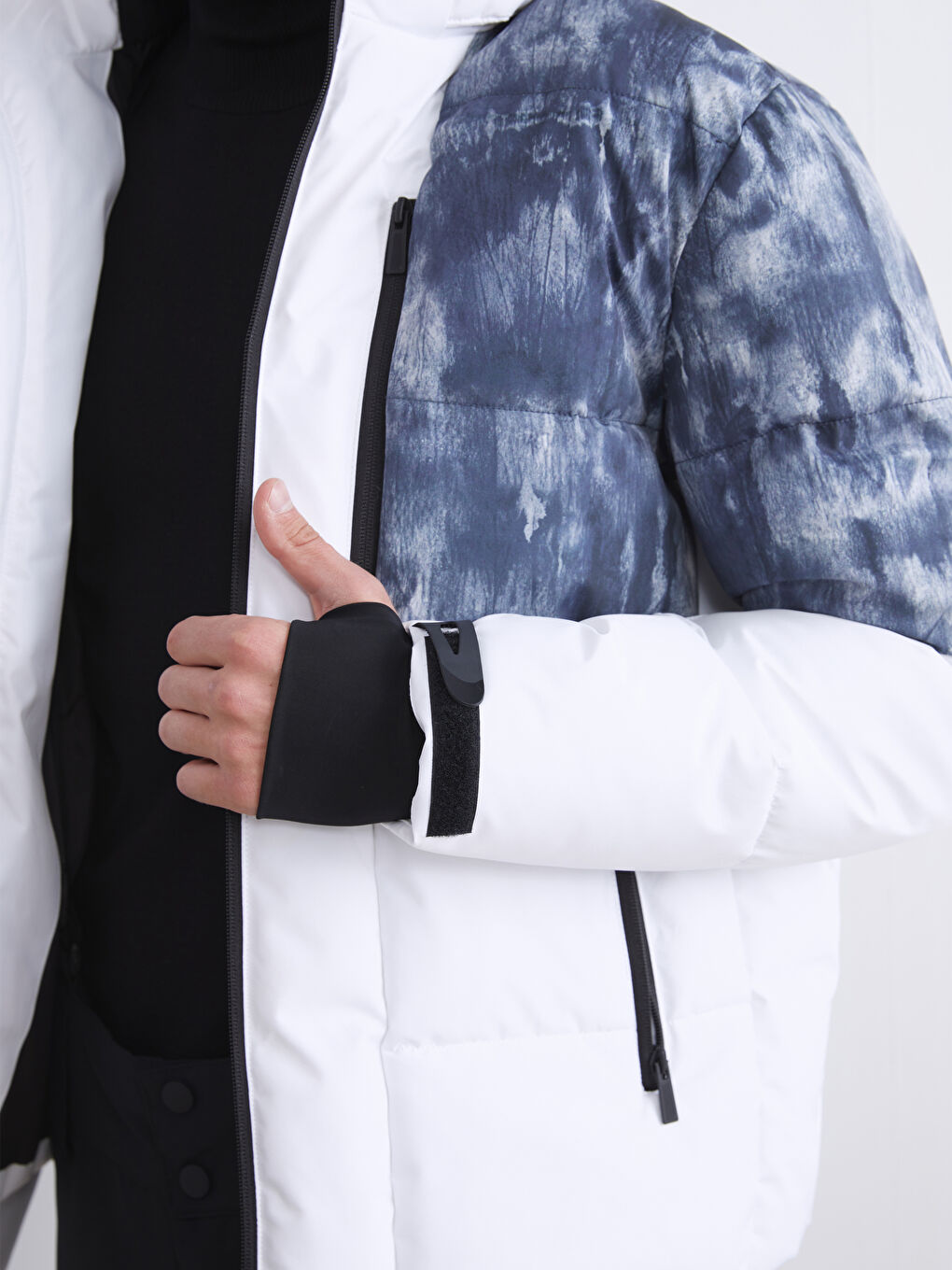 Ерлерге арналған стандартты пішім капюшонды парка пальтосы-3