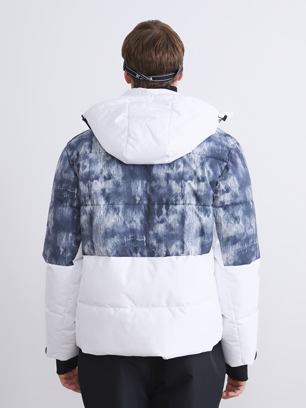 Ерлерге арналған стандартты пішім капюшонды парка пальтосы-4