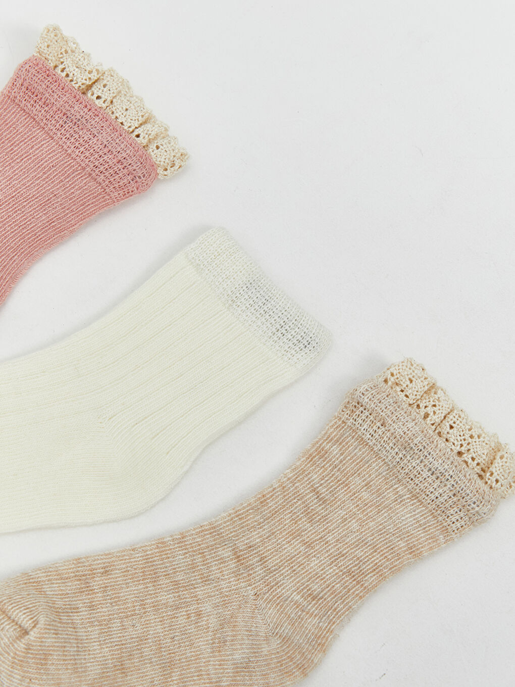 LCW baby Basic Baby Girls' Ankle Socks 3-pack -W5BS64Z1-DRH