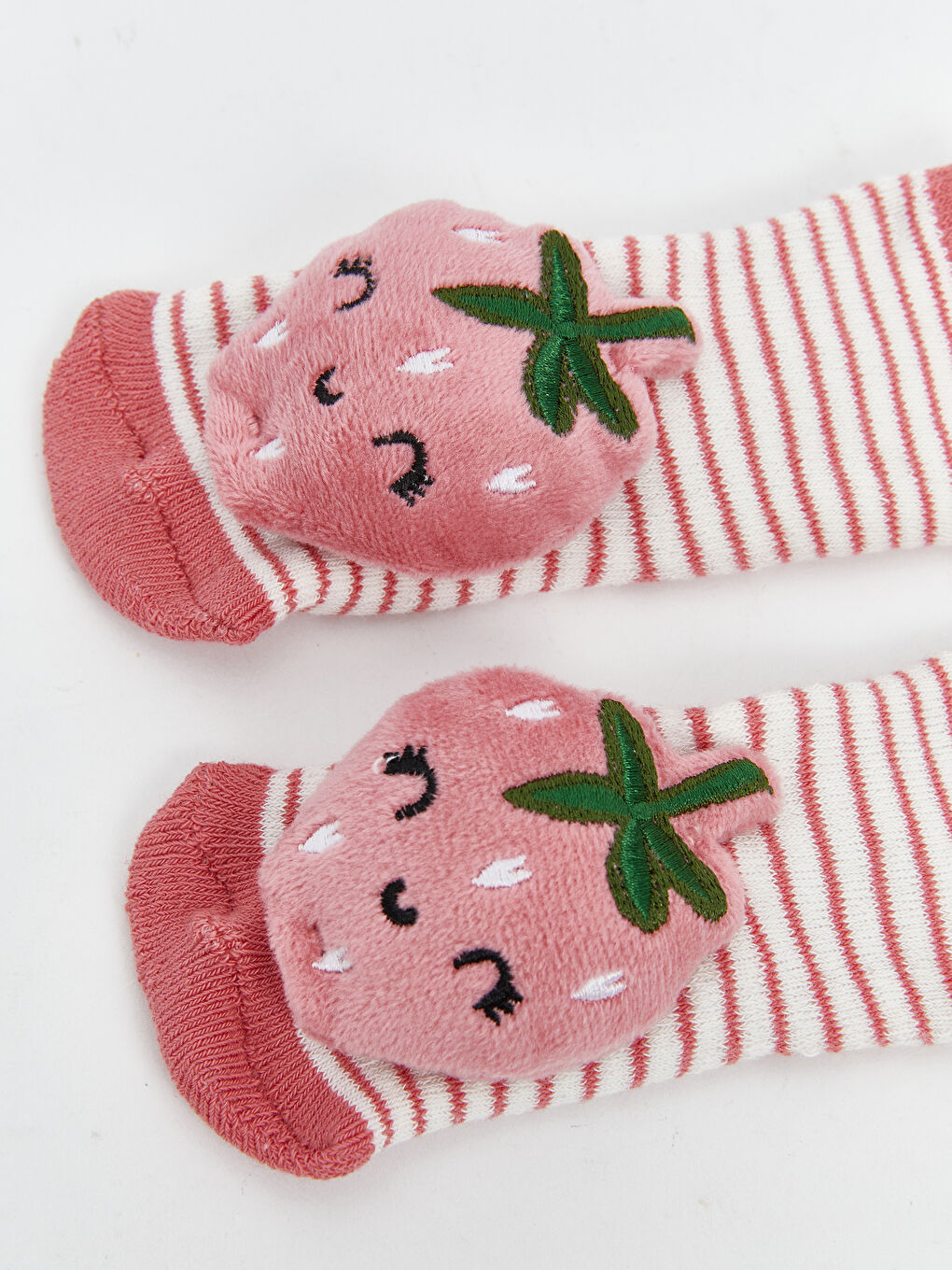 Baby Girl Home Socks with Toy-2