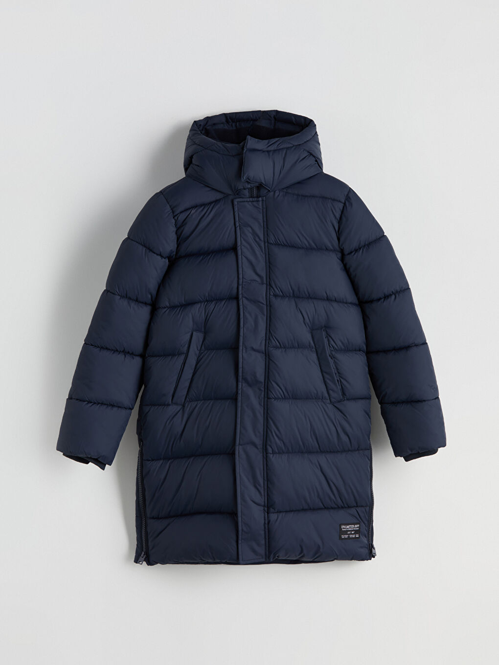 Капюшонды ұлдарға арналған пуховик пальто