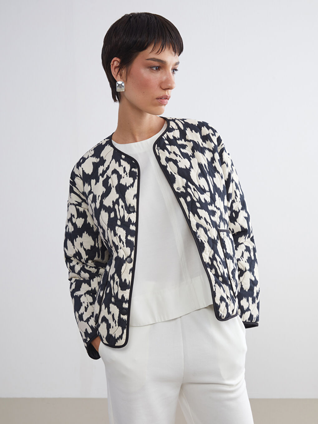 LCW Vision Woman BLACK Jacket -W5BT04Z8-SW5