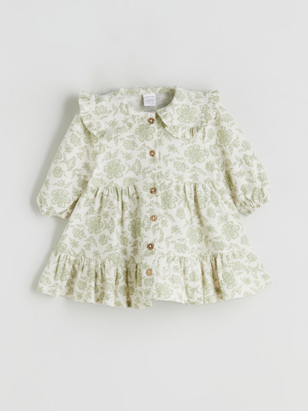 Peter Pan Collar Floral Baby Girls' Dress
