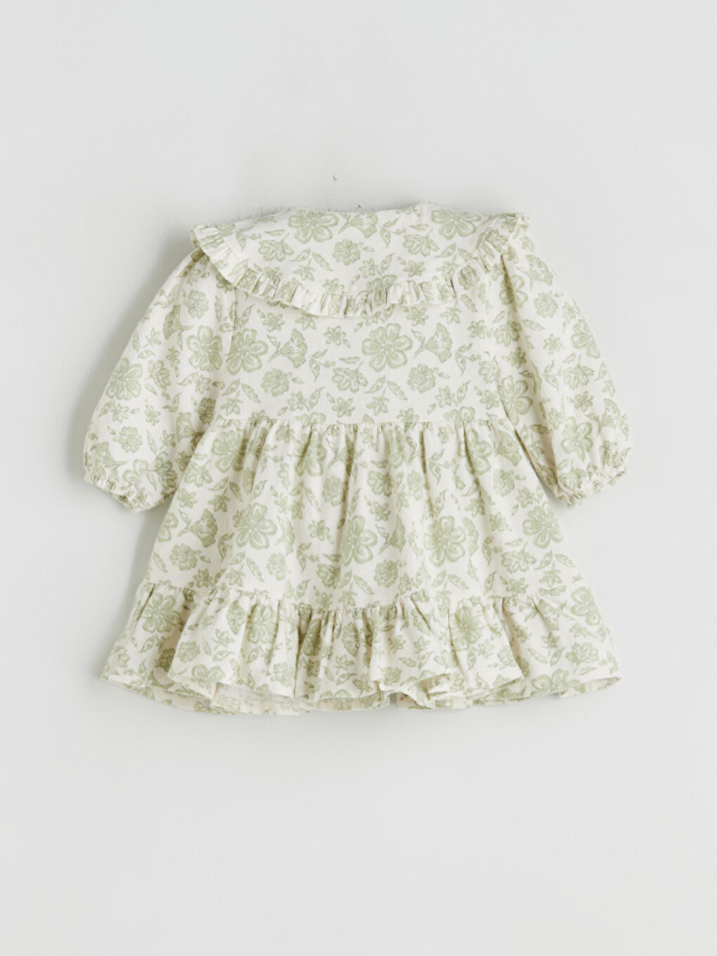 Peter Pan Collar Floral Baby Girls' Dress-2