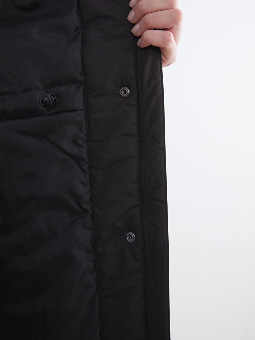 Woman BLACK Puffer Coat-2