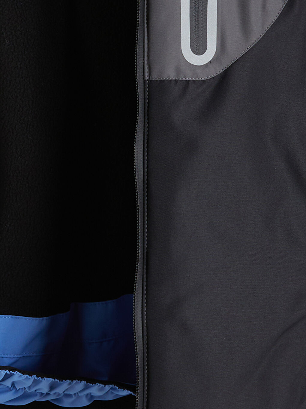 Hooded Color Block Boy Ski Jacket-1