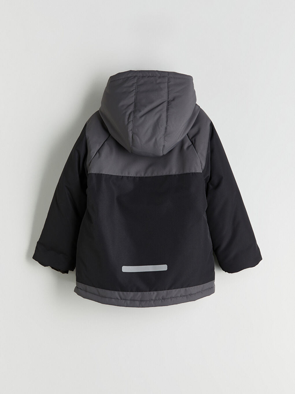 Hooded Color Block Boy Ski Jacket-2
