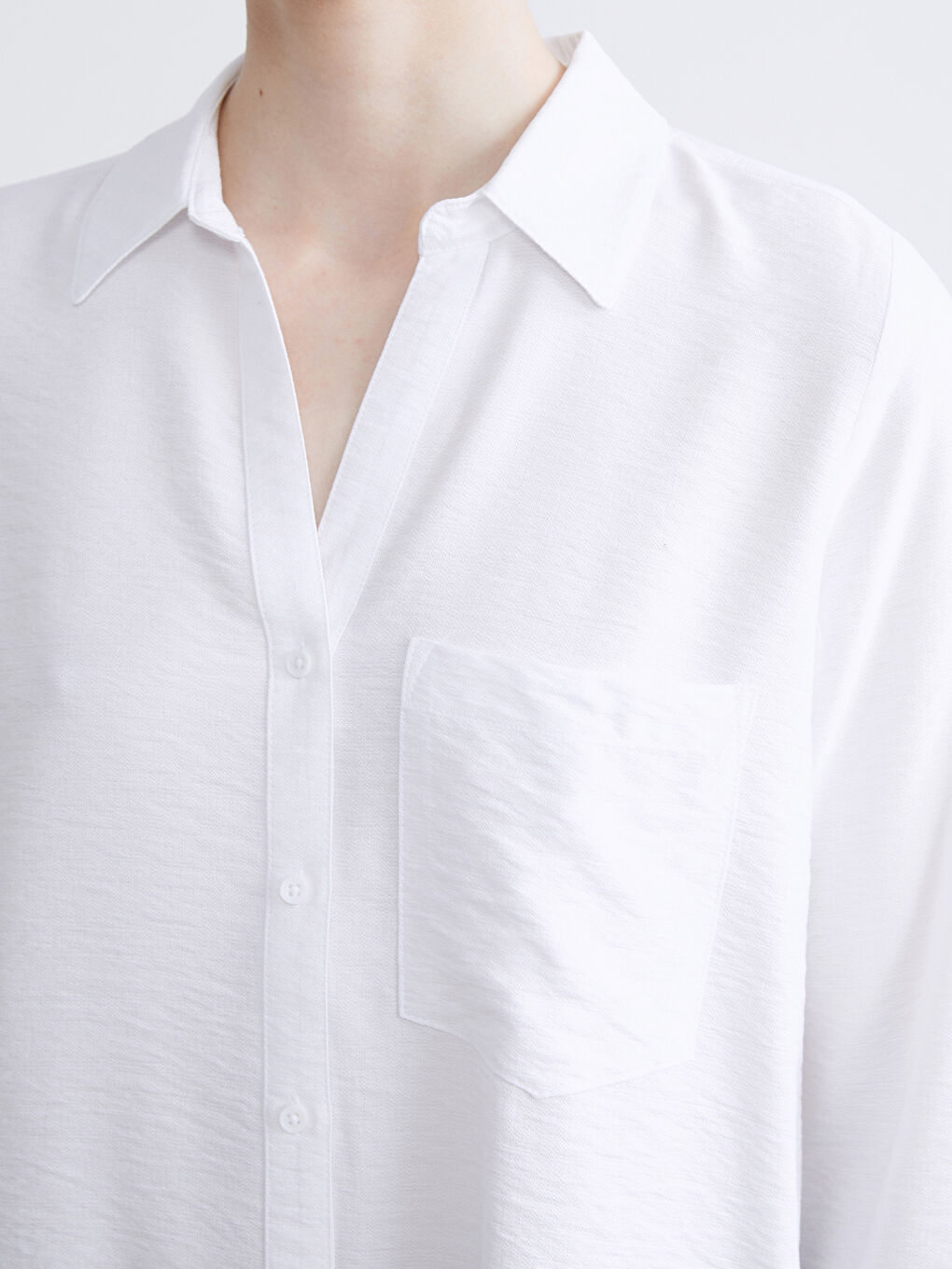 Loose Fit Dobby Women's Shirt-2
