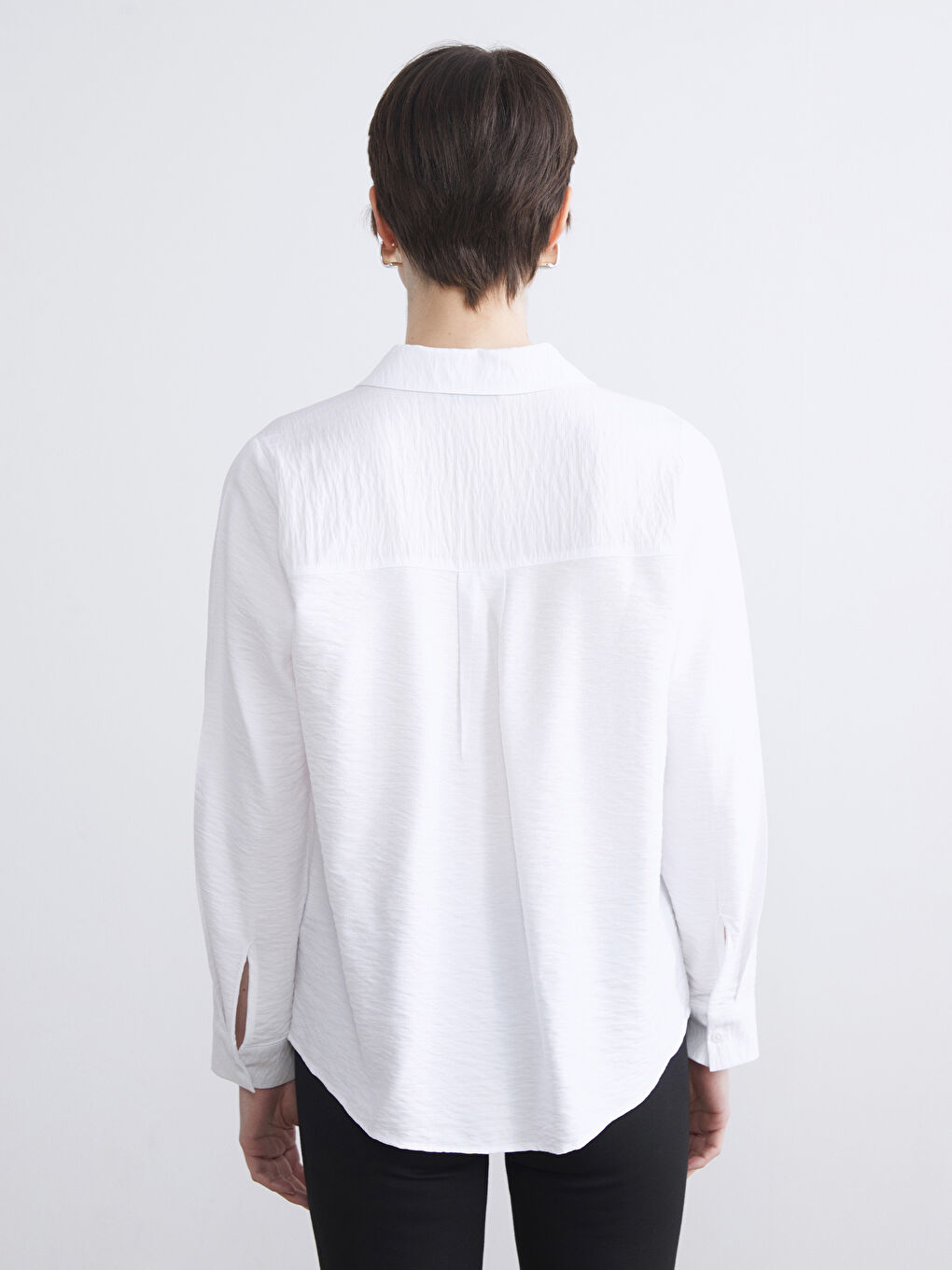 Loose Fit Dobby Women's Shirt-3