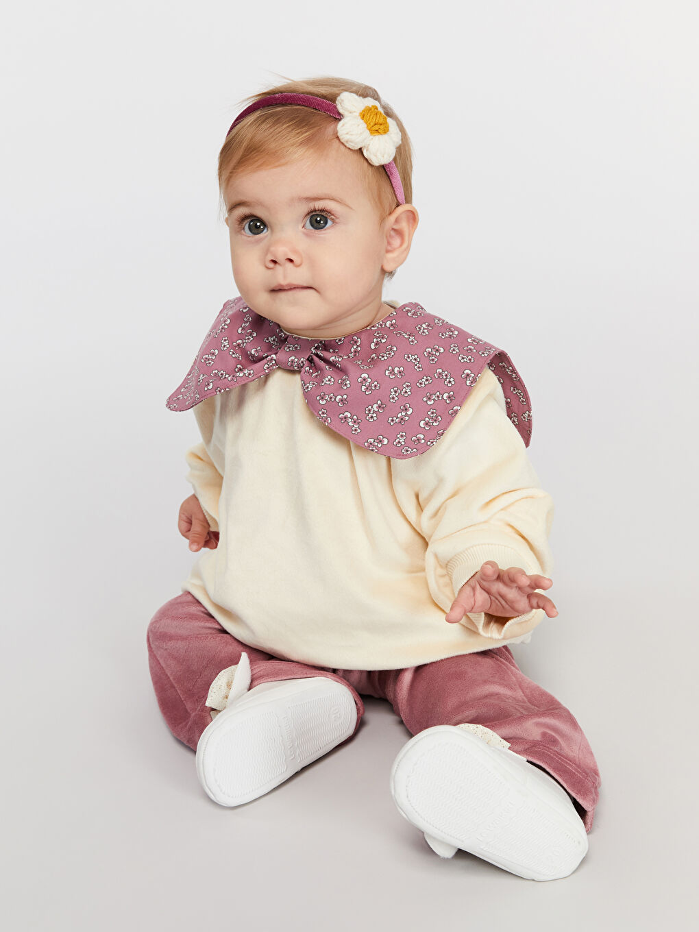 Crew Neck Baby Girls' Sweatshirt and Leggings 2 Pack