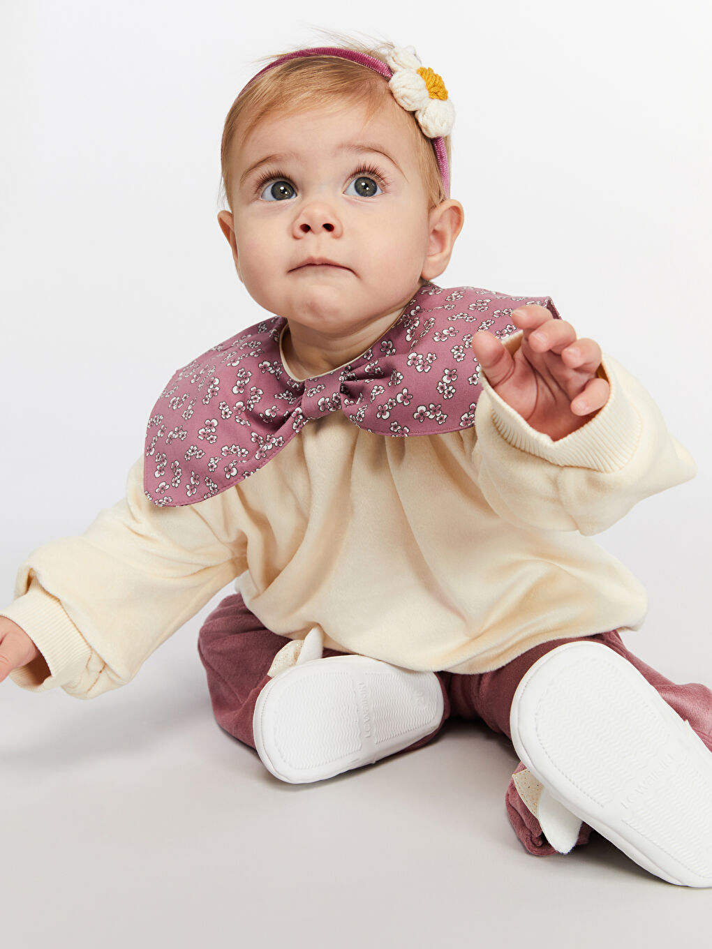 Crew Neck Baby Girls' Sweatshirt and Leggings 2 Pack-1