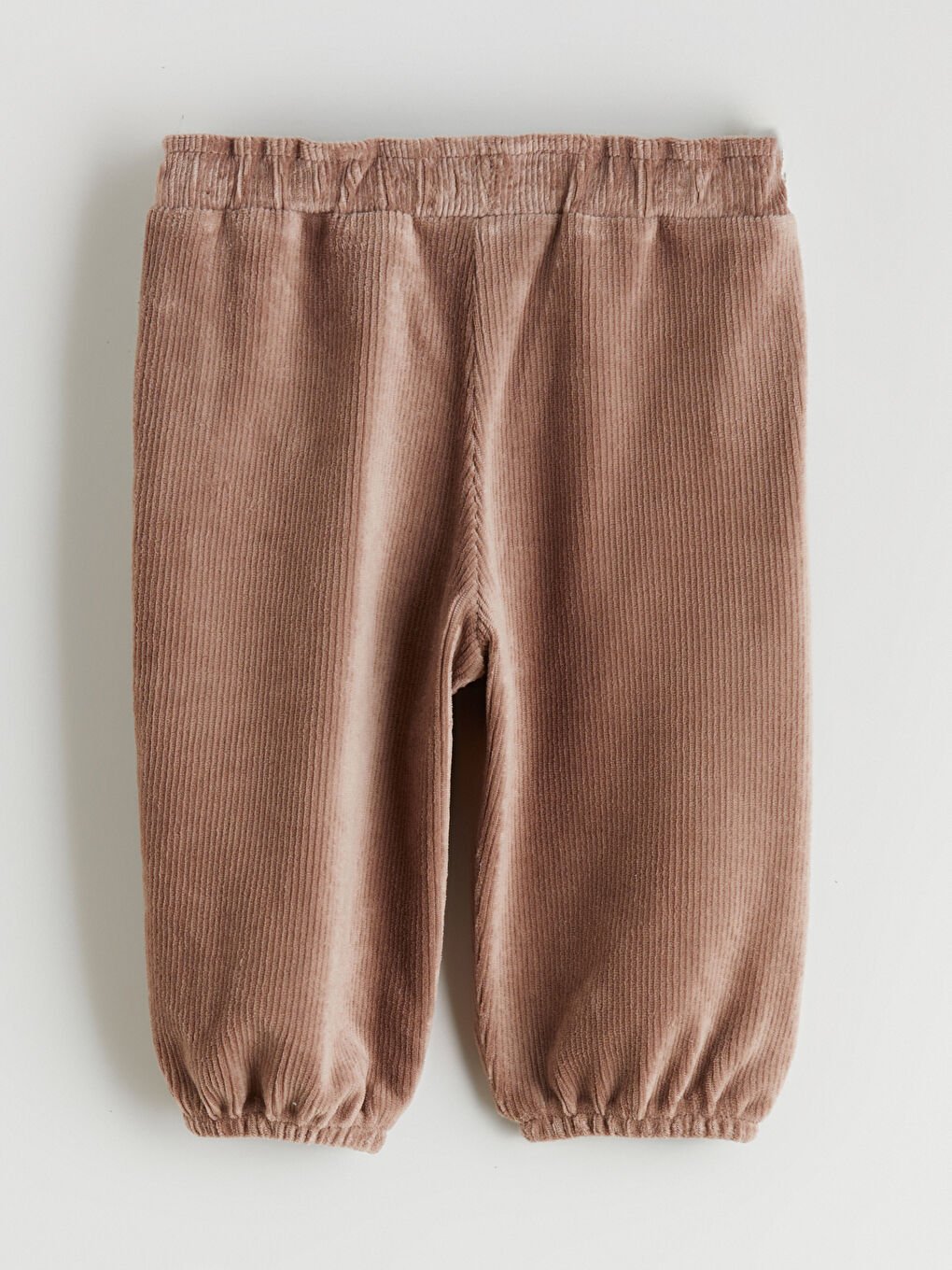 Elastic Waist Basic Baby Girl Jogger Sweatpants-1