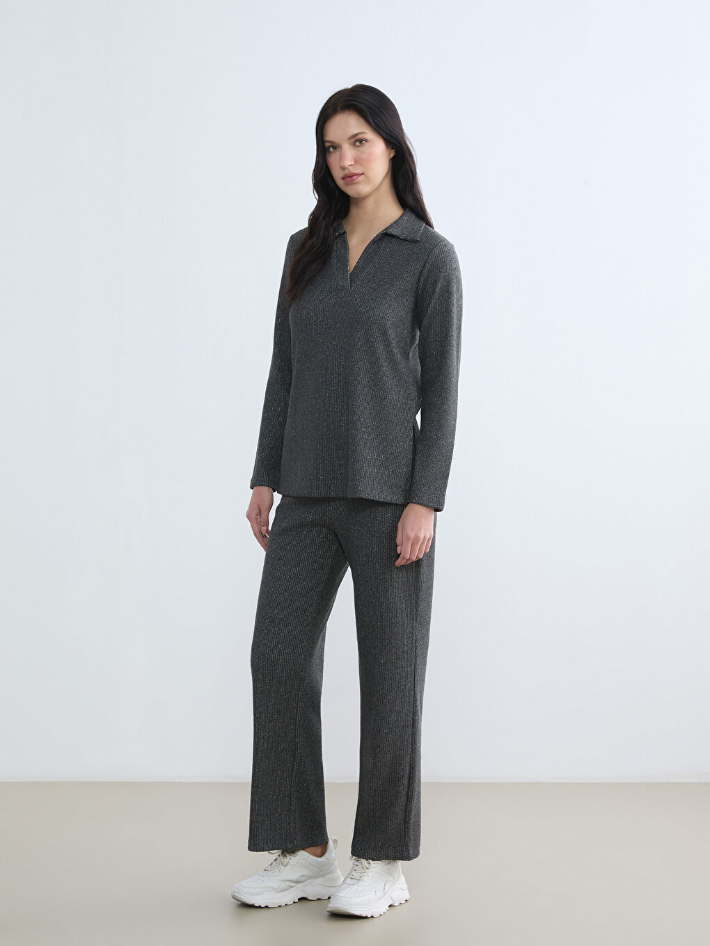 Woman ANTHRACITE Sweatshirt-1