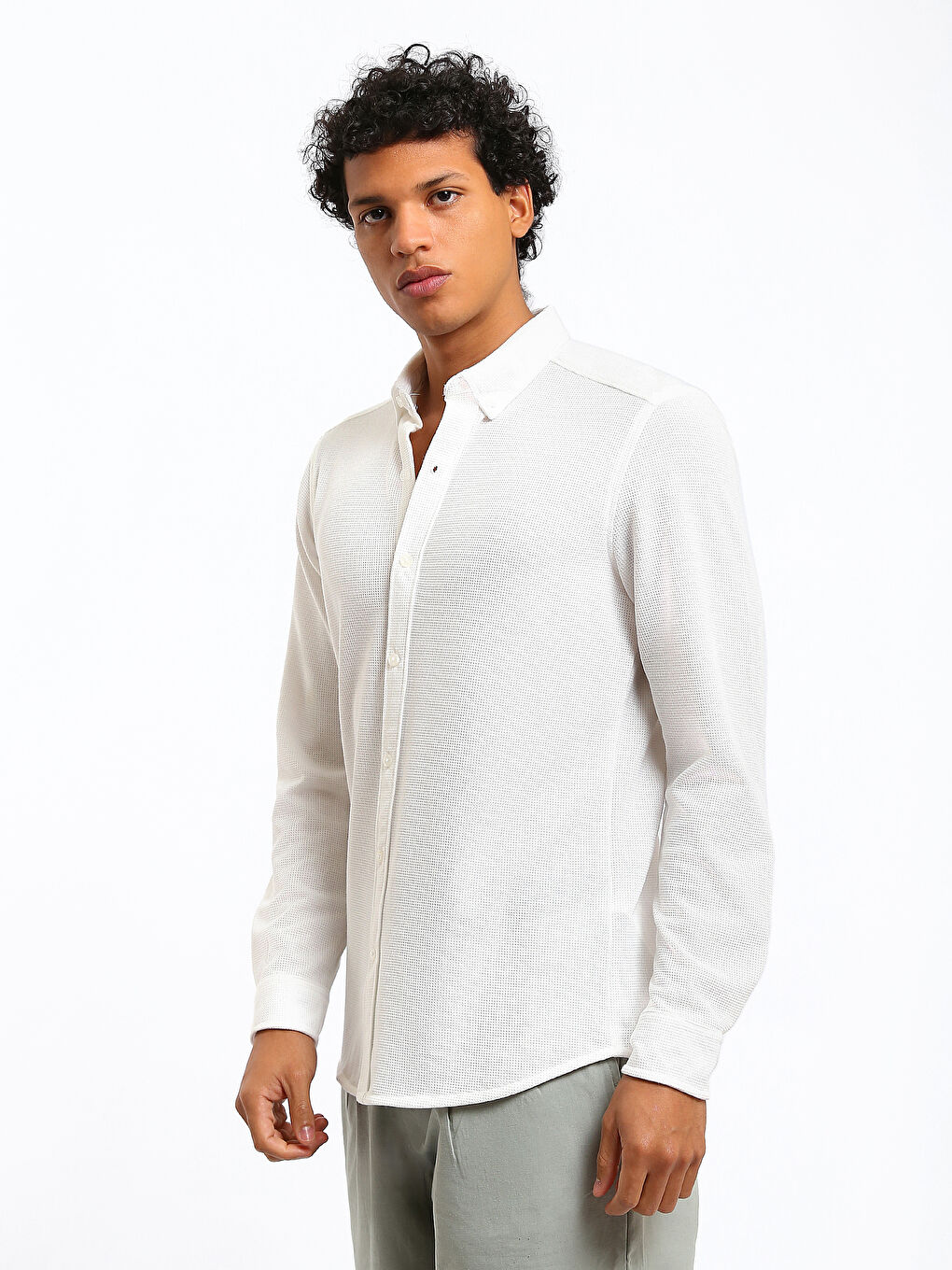 قميص رجالي بأكمام طويلة بقصة نحيفة-3